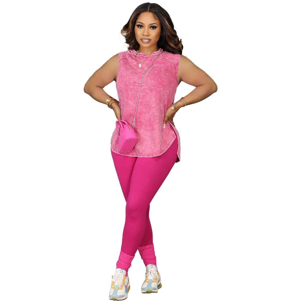 European And American Women's Clothing Printed Casual Suit