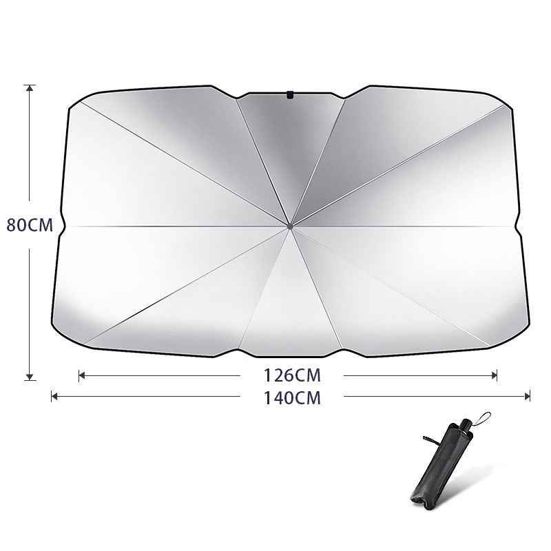 Foldable Car Windshield Sun Shade Umbrella | UV Protection & Heat Shield Parasol