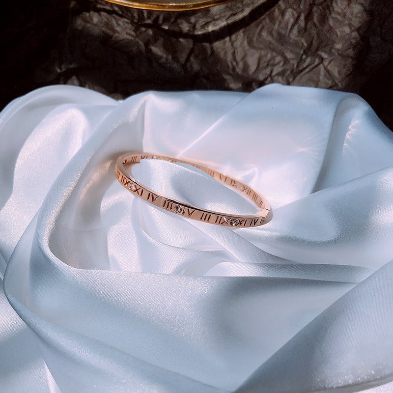 Rose Gold Titanium Steel Bracelet Women's Hand Jewelry - Shop NCLC