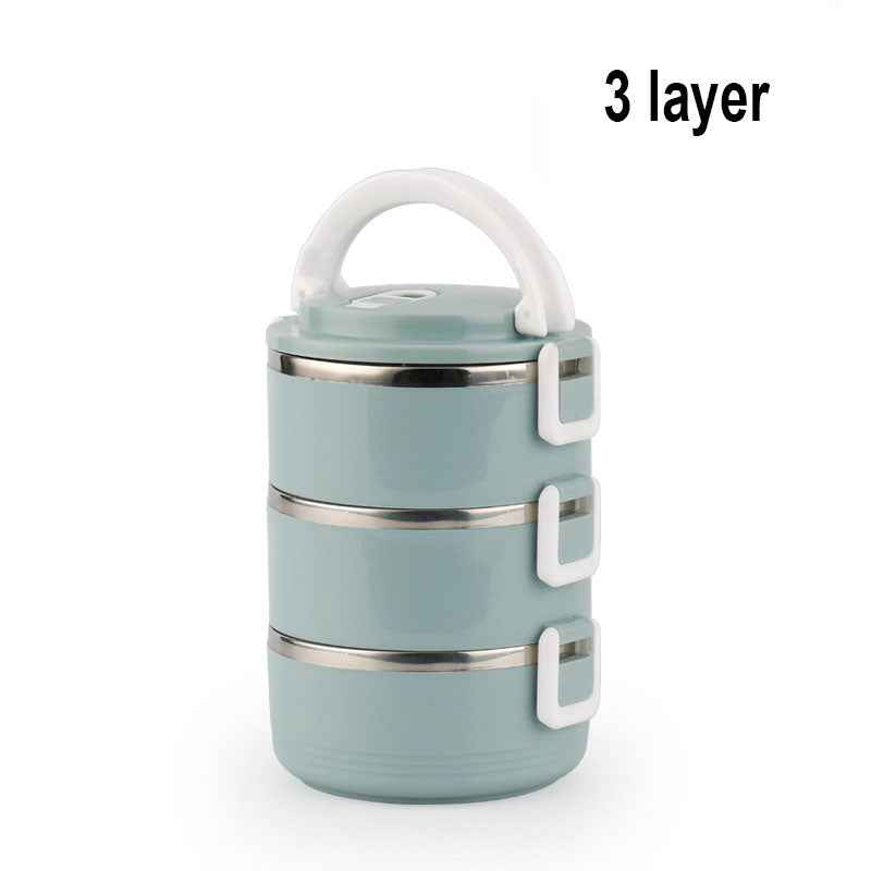 Stackable Stainless Steel 2, 3, or 4-Tier Thermal Bento Lunch Box – Insulated Food Container Set with Lunch Bag & Extra Seals