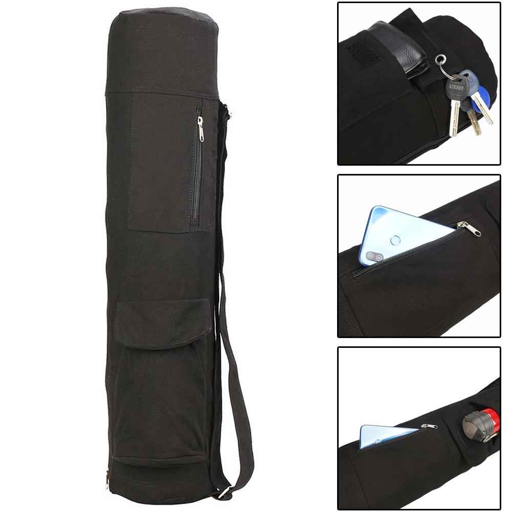 Multi-Pocket Yoga Bag & Gym Backpack - Water-Resistant Nylon Exercise Carrier
