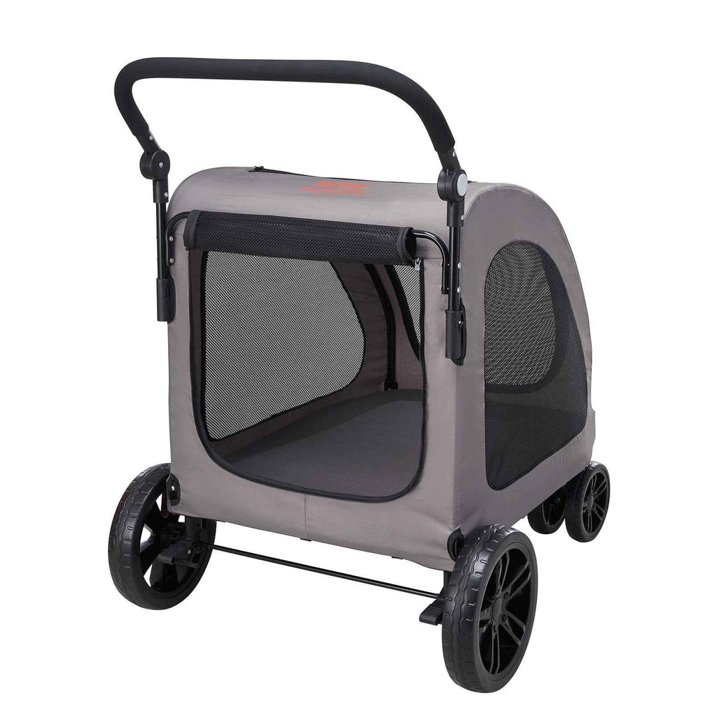 4-Wheel Heavy Duty Dog Stroller | 160lbs Capacity Portable Pet Carrier