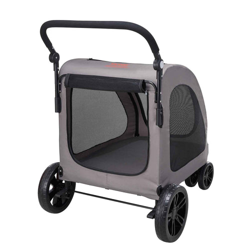 4-Wheel Heavy Duty Dog Stroller | 160lbs Capacity Portable Pet Carrier