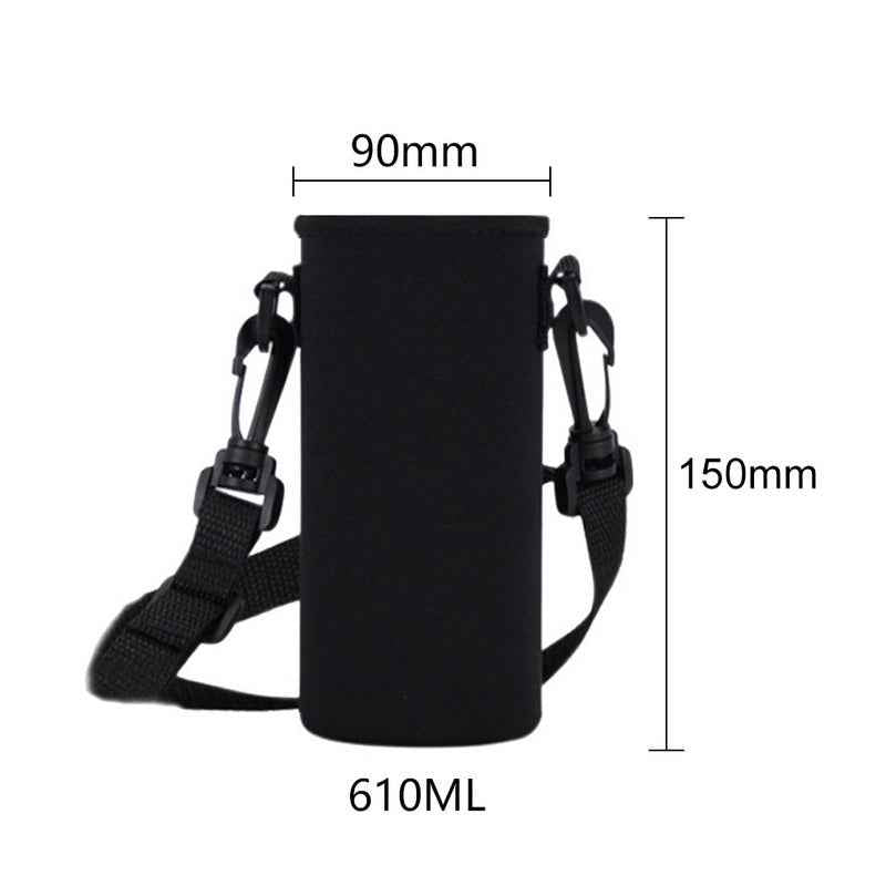 Water Bottle Carrier Bag with Phone Pocket for various sizes, Tumbler with Handle Accessories Insulated Water Bottle Holder Pouch with Strap Crossbody with Straw Cover