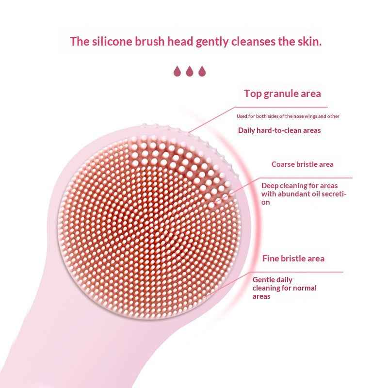 Electric Silicone Facial Cleansing Brush – Deep Pore Cleanser & Face Scrubber for Glowing Skin
