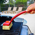 Bristle-Free BBQ Grill Brush & Scraper - Safe Barbecue Cleaning Tool for All Grates