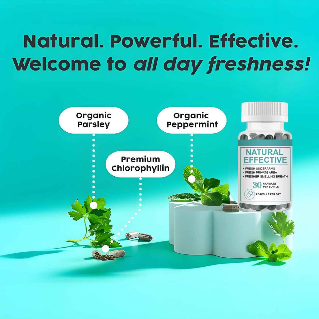 Premium Chlorophyll Capsules | High-Potency Supergreen Antioxidant & Natural Deodorizer | 200mg