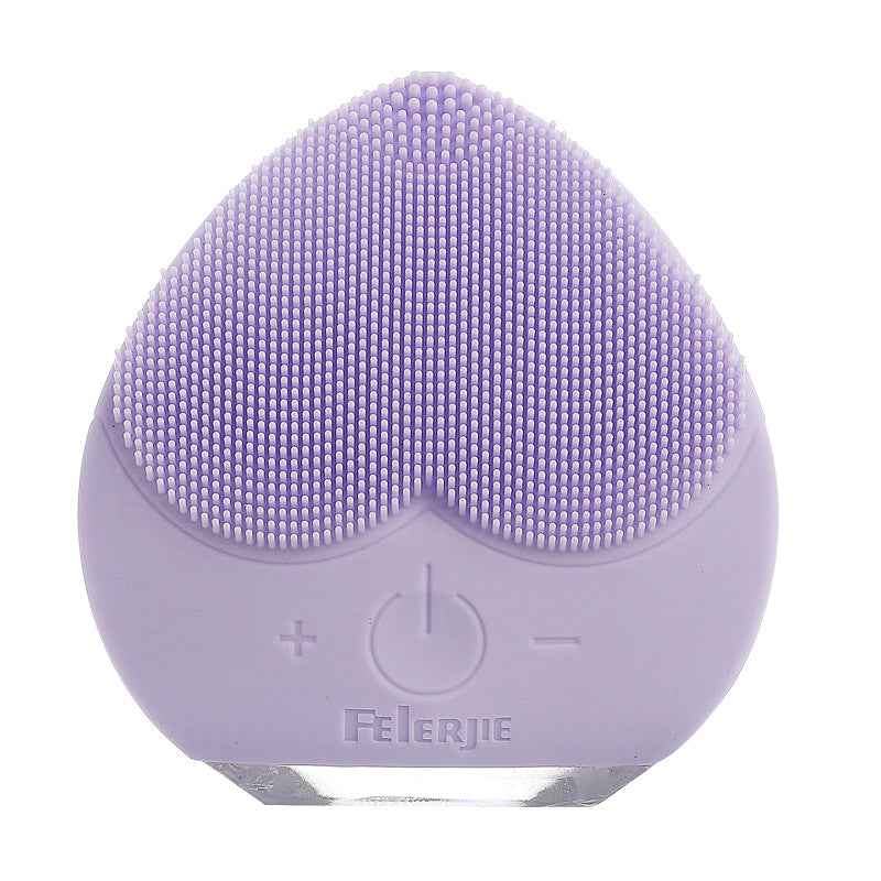 Electric Silicone Facial Cleansing Brush | Waterproof Sonic Skin Scrubber & Massager