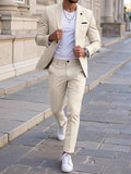 Men's Lightweight Business Evening Suit | Breathable Two-Piece Tailored Fit