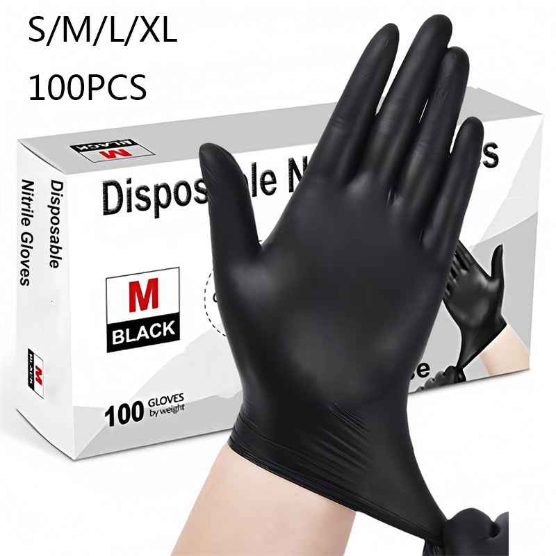 Bulk Disposable Nitrile Rubber Gloves | Medical & Food Safe - 100 Count Box