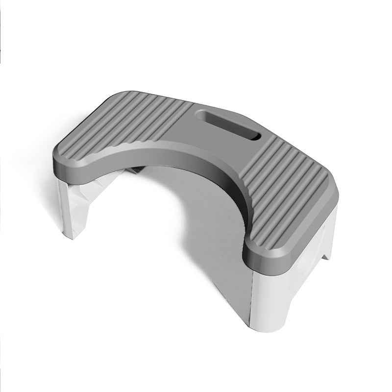 Ergonomic Bathroom Toilet Stool – Non-Slip Footstool for Natural Poop Posture, Colon Health, & Better Bowel Relief (White)