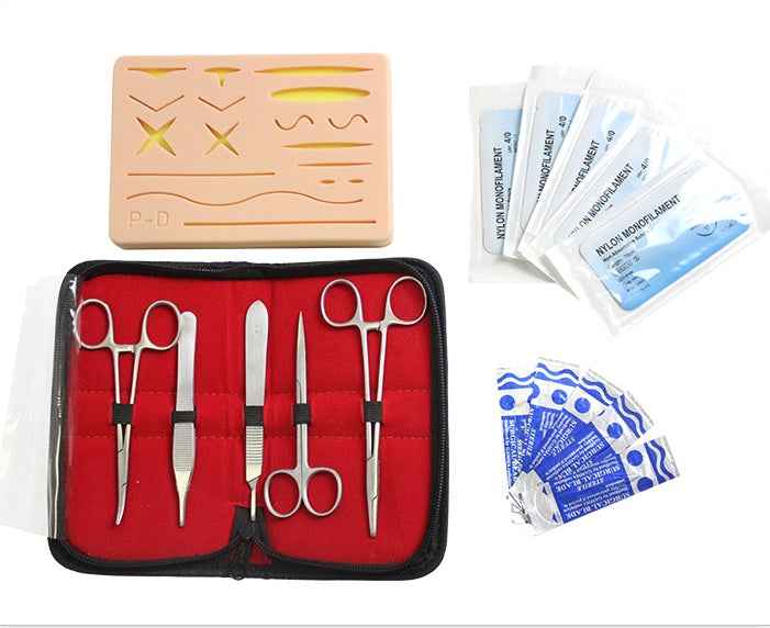 Professional Suture Practice Kit for Medical Students | 35-Piece Surgical Tools & Large Silicone Pad