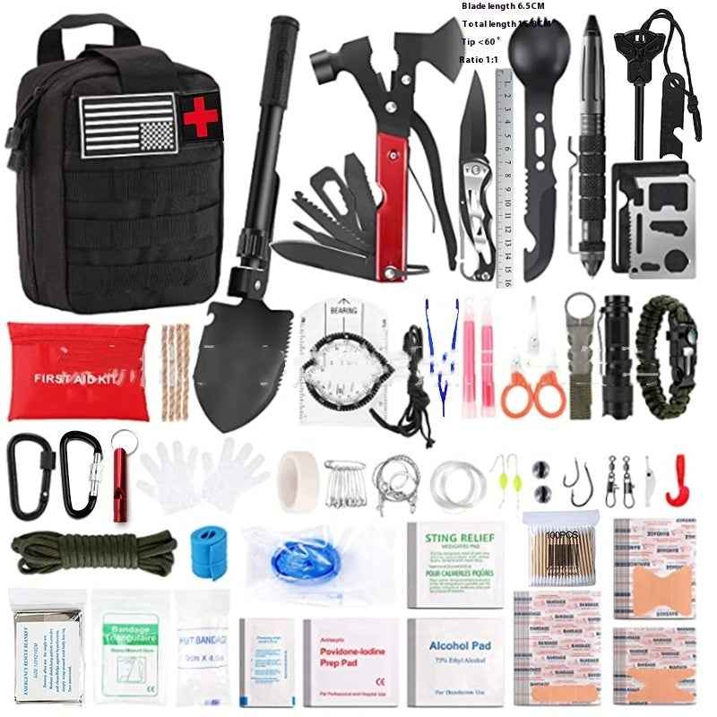Ultimate Wilderness Survival Kit & First Aid Suit – Compact Emergency Gear for Camping & Backpacking