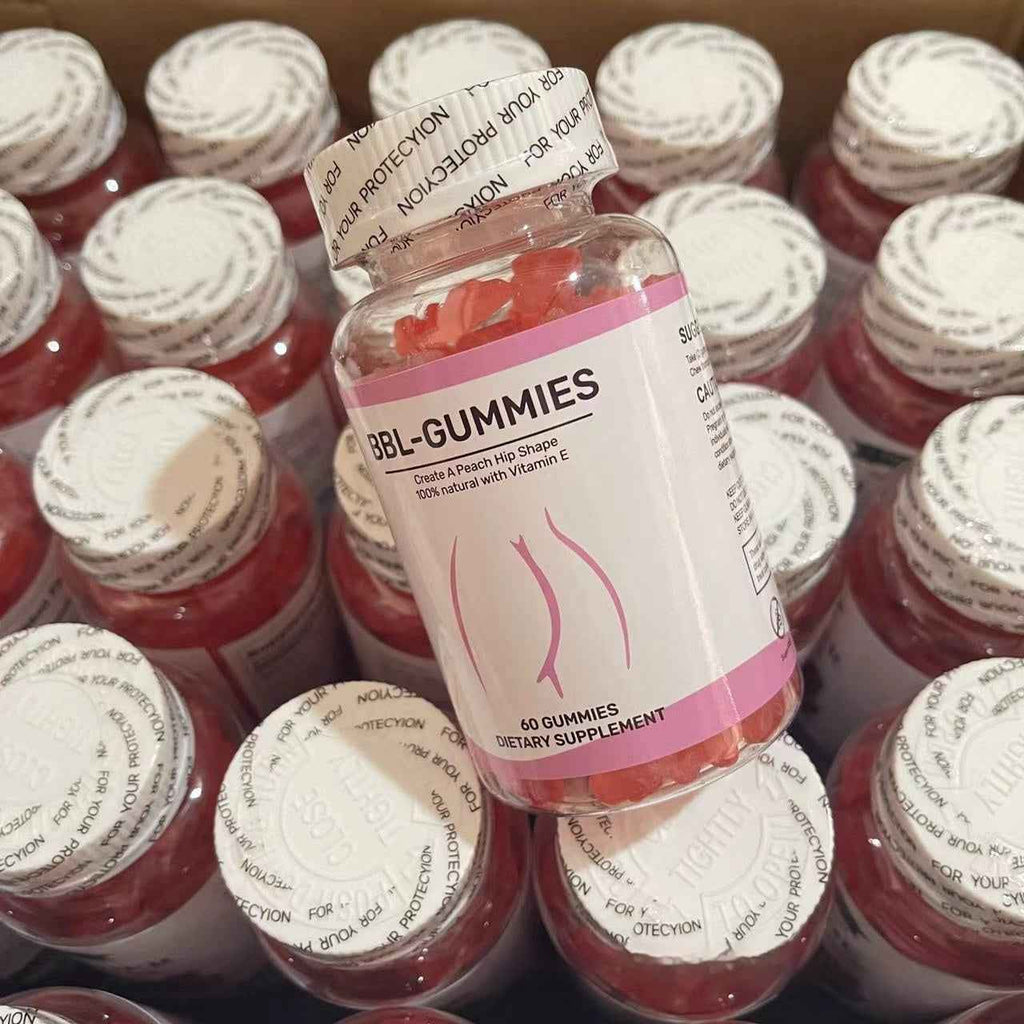 BBL Gummies for Women – Butt Enhancement & Natural Curves – Vegan Booty Gummies with Herbal Extracts, 60 Count Bottle