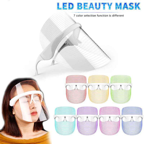 7-in-1 LED Red Light Therapy Facial Mask | Anti-Aging & Skin Whitening Device