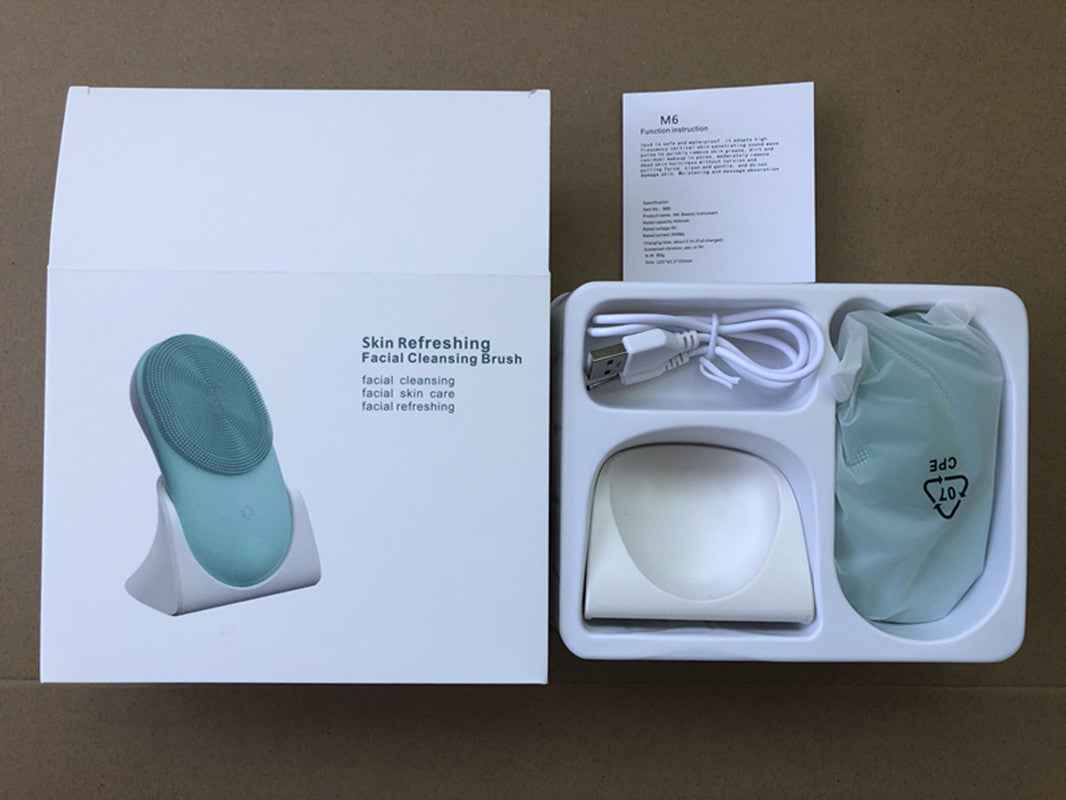 Silicone Facial Cleansing Brush – Electric Anti-Aging & Deep Pore Exfoliator