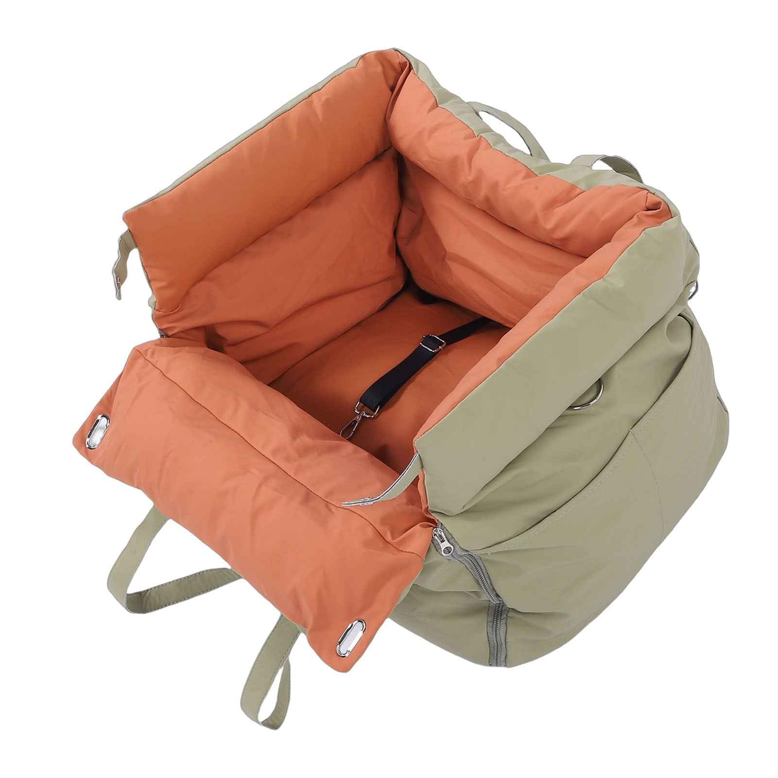 Detachable Car Pet Bed | Waterproof Travel Dog Car Seat with Safety Harness | Washable