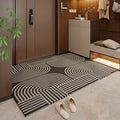 Polyester Entrance Door Mat | Non-Slip Household Foot Mat | Stain-Resistant Low-Profile Entry Rug