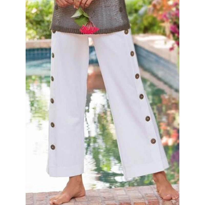 Women's Fashion Casual Solid Color Casual Pants - Shop NCLC