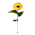 LED Solar 3-head Sunflower Outdoor Artificial Flower