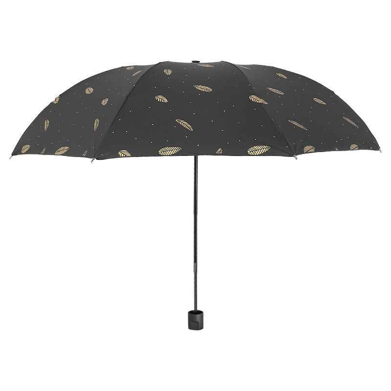 UPF 50+ UV Protection Folding Umbrella | Compact Vinyl Sun Umbrella