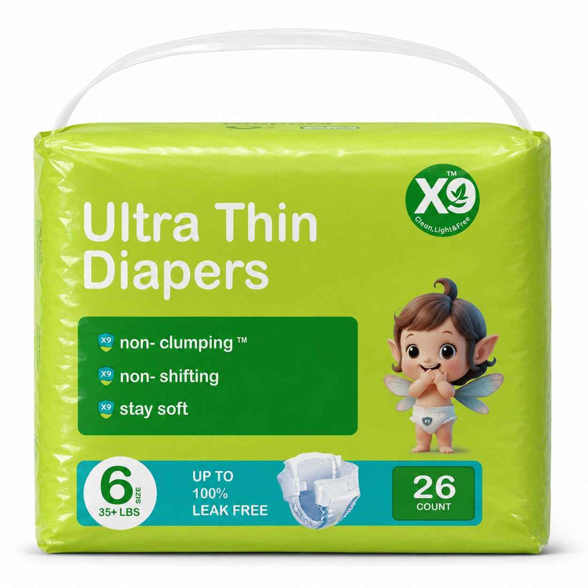 Ultra-Thin Disposable Baby Diapers | Leak-Proof, Super Absorbent & Breathable Soft Care