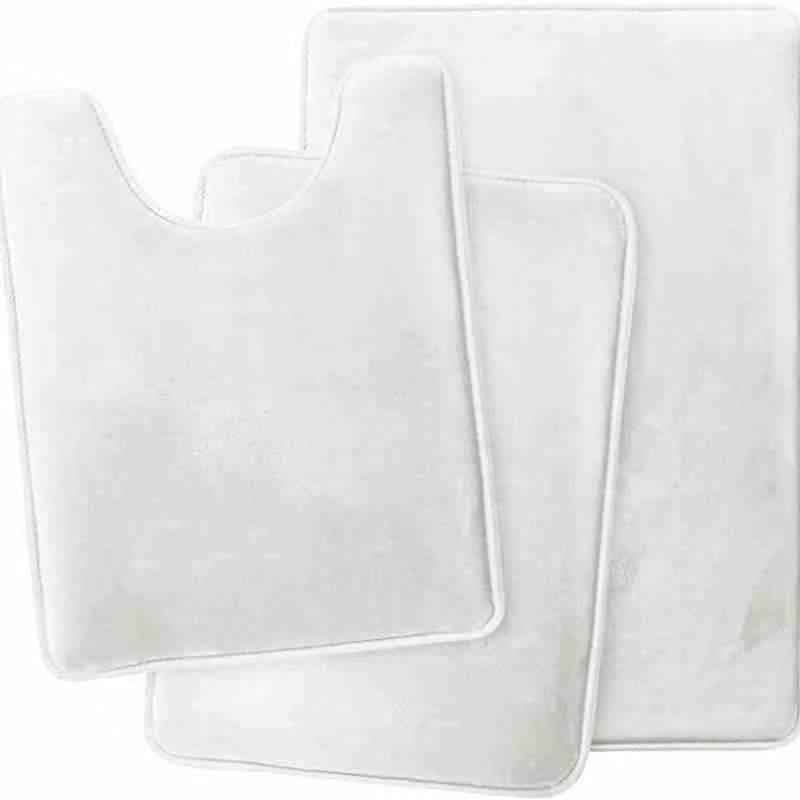 Bathroom Floor Mat Toilet Three-piece Set Coral Fleece Floor Mat