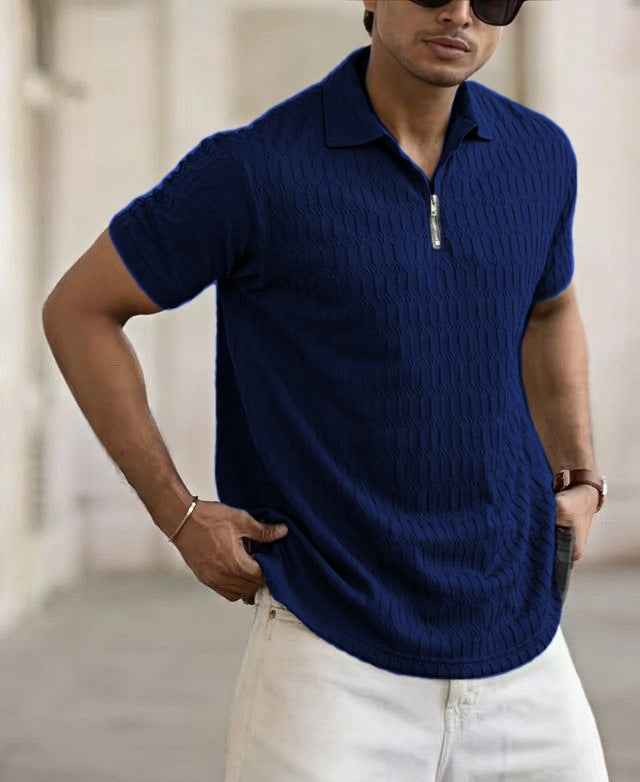 Men's Jacquard Sports Polo Shirt