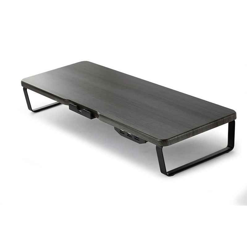 Ergonomic Monitor Stand Riser with USB Ports & Phone Holder – Desktop Screen & Laptop Desk Raise