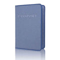 Solid Color Passport Holder | Slim & Long Travel Document Organizer