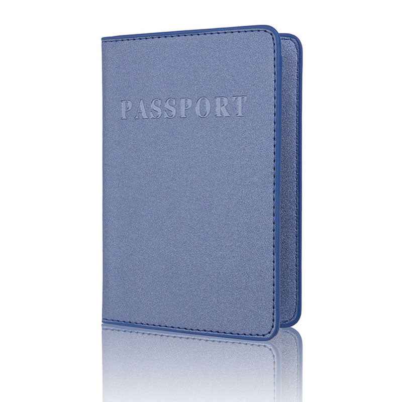 Solid Color Passport Holder | Slim & Long Travel Document Organizer