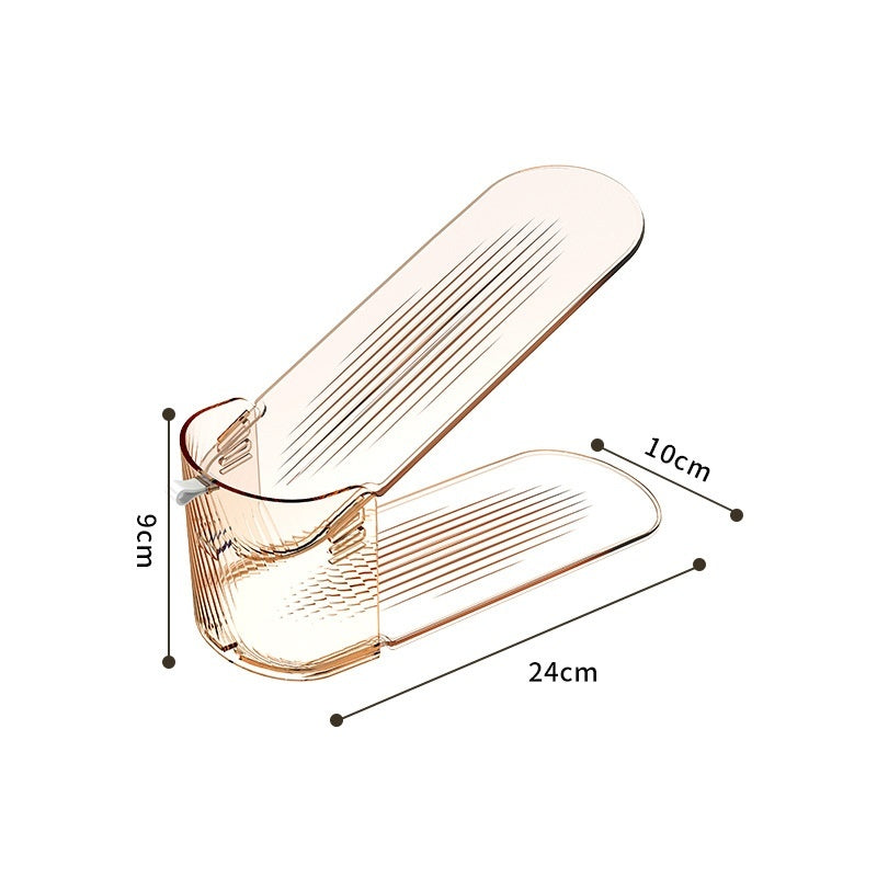 Household Simple Plastic Shoe Rack The Third Gear Adjustable Shoes Holder Dormitory Shoe Storage Organizer - Shop NCLC