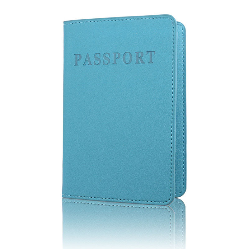 Solid Color Passport Holder | Slim & Long Travel Document Organizer
