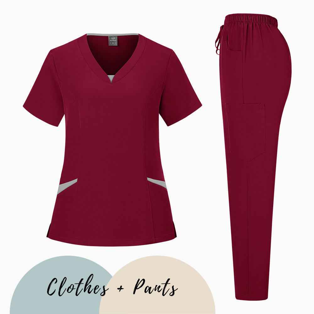 Medical Scrubs Set 4-Way Stretch  | Quick-Drying & Moisture-Wicking Nursing Uniforms