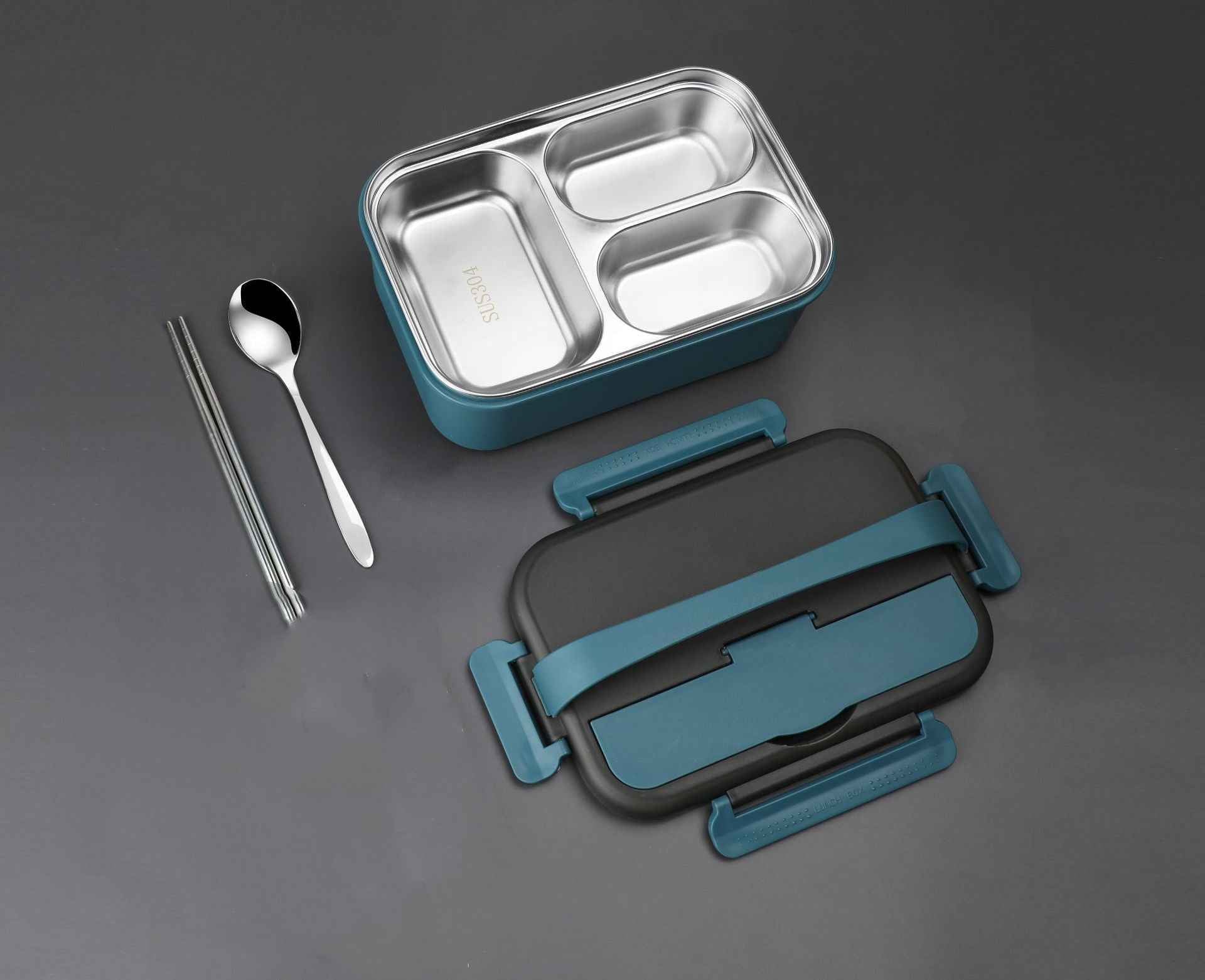 Portable Thermal Bento Box | Premium 304 Stainless Steel | Leak-Proof Compartments for Work & School
