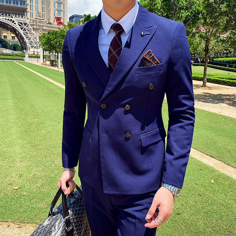 Men's Business Slim Professional Three-piece Men's Suit - Shop NCLC