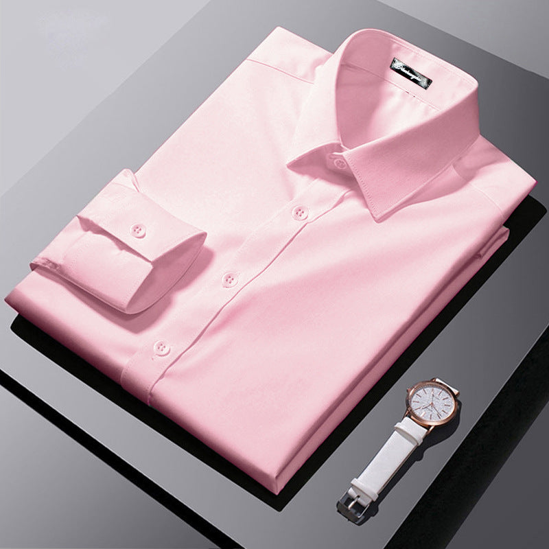 Long-sleeve Business Formal Professional Shirt Korean Style - Shop NCLC
