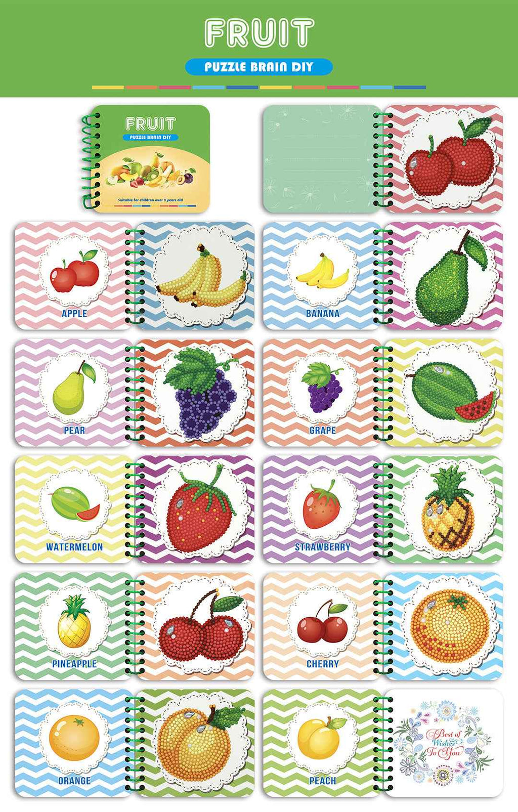 Kids DIY Diamond Drawing Book | Sparkly Gem Art Craft & Sticker Activity Kit