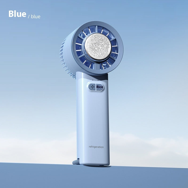Summer Gadget Handheld Turbo Jet Fan Mini Portable Ice Cold Fan Generation Brushless Motor Wind High Speed Duct Fans Blower - Shop NCLC