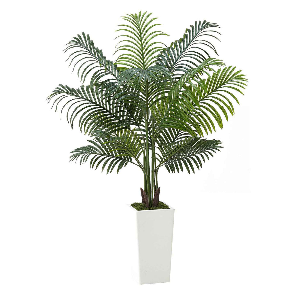 Artificial Areca Palm Tree 5ft  | Faux Palm Plant in Pot for Home & Office Decor