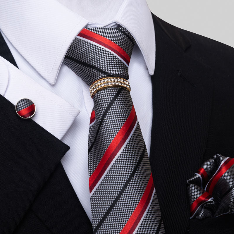 Multi Colored Striped Floral Mens Tie - Shop NCLC
