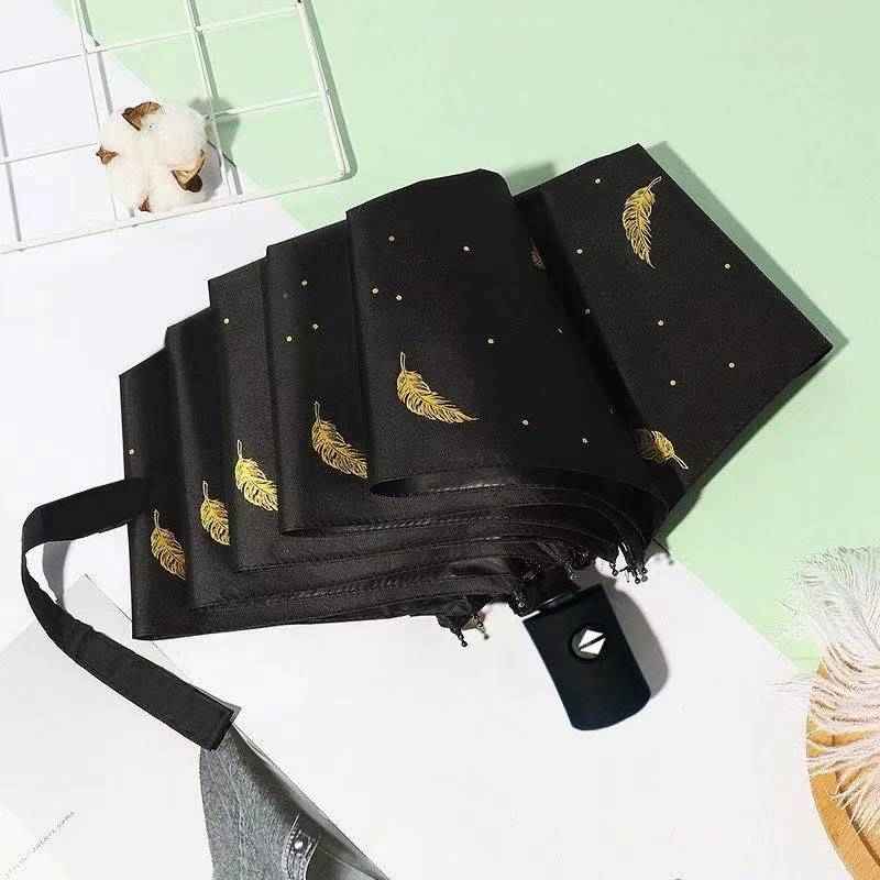 UPF 50+ UV Protection Folding Umbrella | Compact Vinyl Sun Umbrella