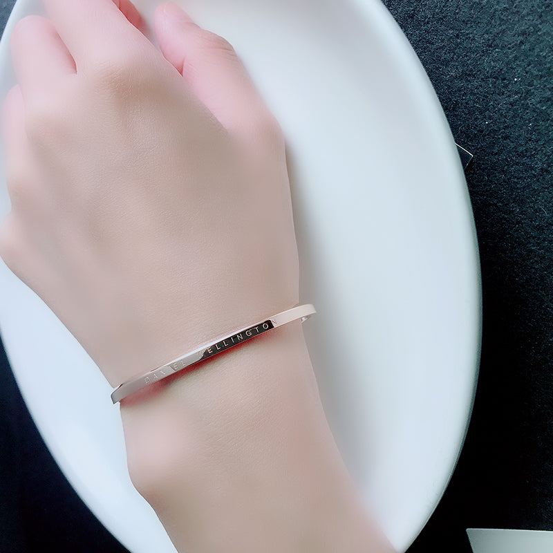 Rose Gold Titanium Steel Bracelet Women's Hand Jewelry - Shop NCLC