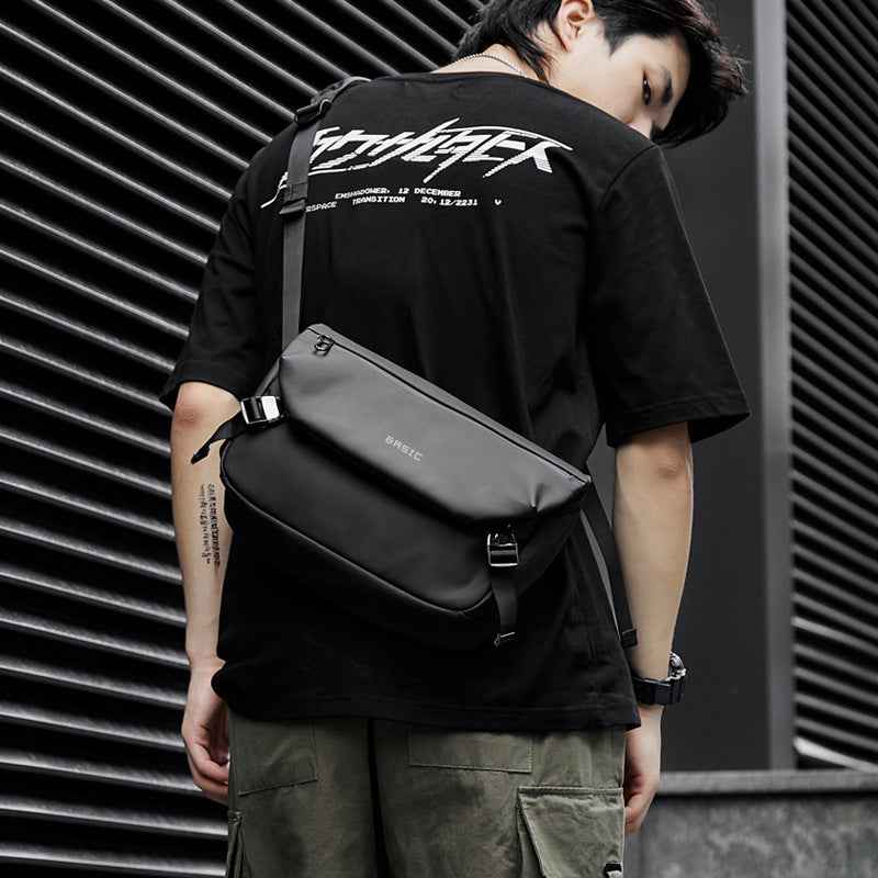 Men's Minimalist Canvas Messenger & Satchel Bag | Crossbody Shoulder School Bag