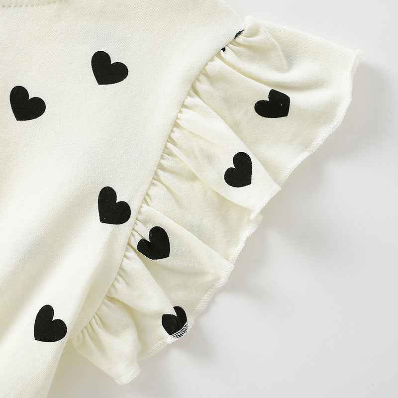 Girls Short-Sleeve A-Line Dress – Casual Summer & Spring Skirt