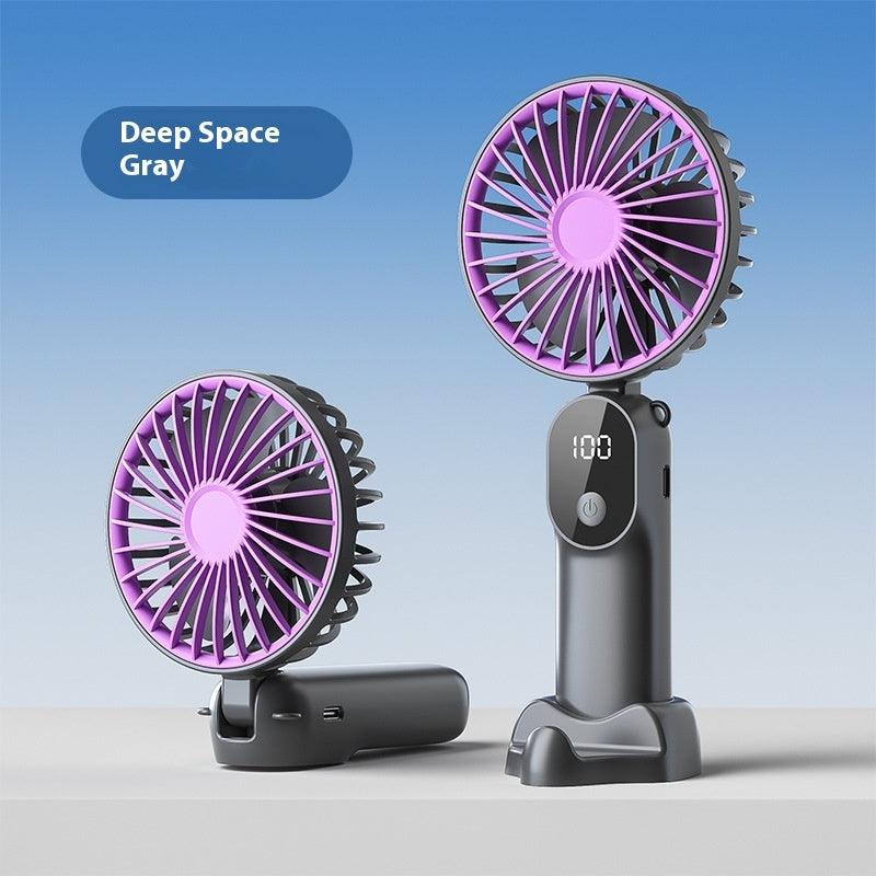 Desktop Folding Little Fan USB Charging Portable Small Handheld Fan Little Fan Women/Men - Shop NCLC