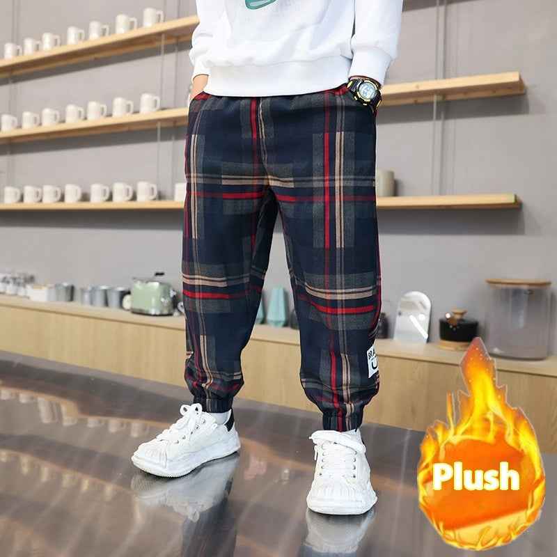 Boys Loose Fit Autumn Sweatpants – Trendy Kids Casual Joggers