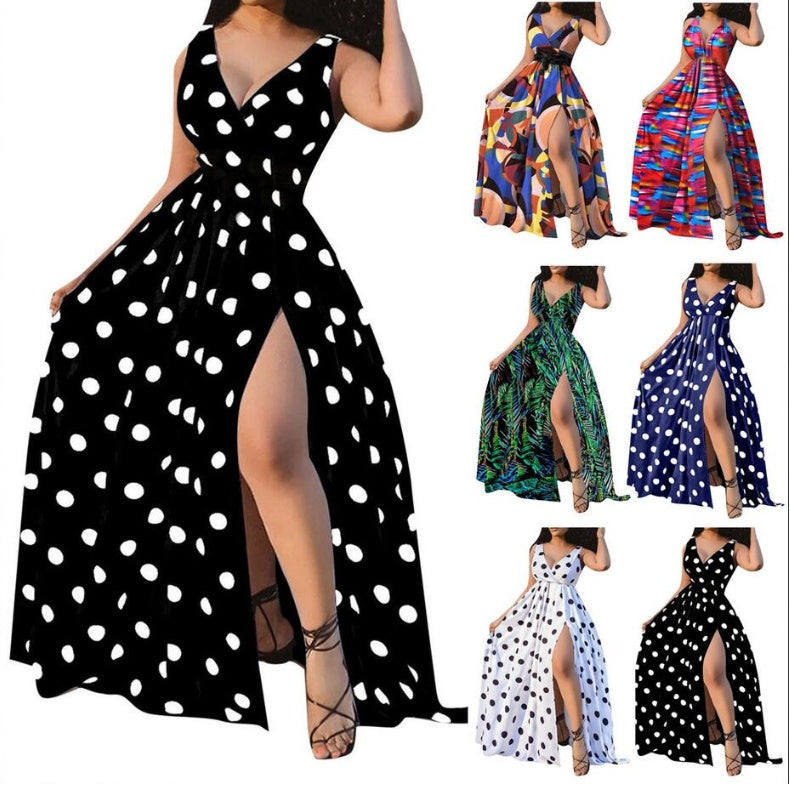 Sexy Dresses Women Party Ladies Belt Plus Size Forked Club Dresses - Shop NCLC