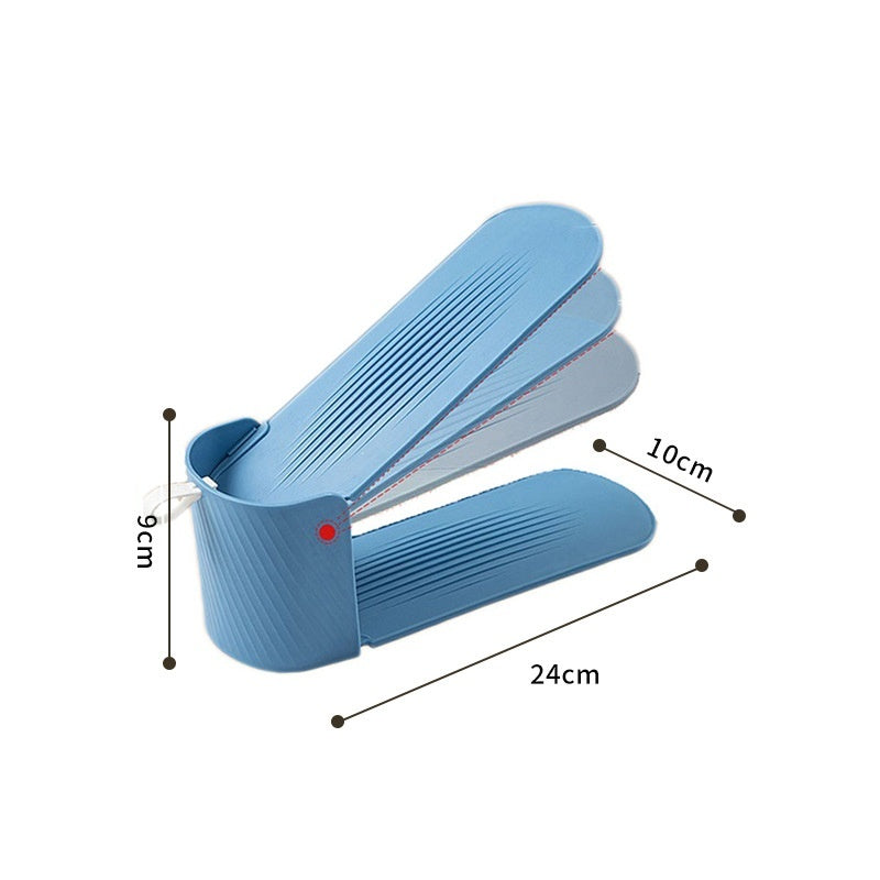 Household Simple Plastic Shoe Rack The Third Gear Adjustable Shoes Holder Dormitory Shoe Storage Organizer - Shop NCLC